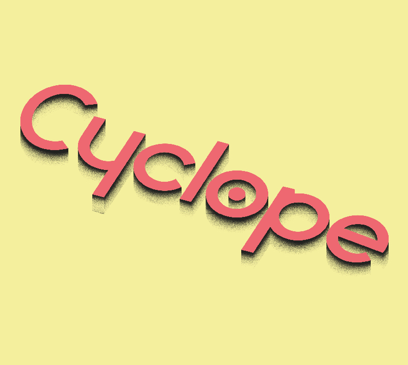 Typographie Cyclope
